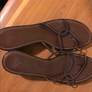 Italian make wedge Sandler’s, size 10
